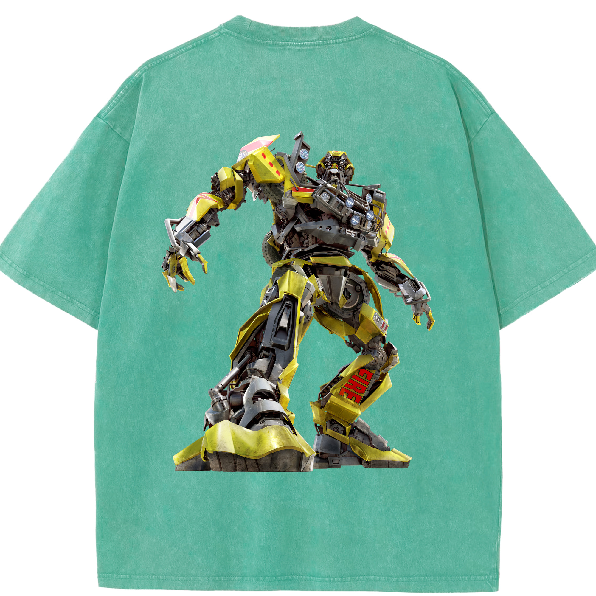 （画像用）  綿100% ヴィンテージ風 半袖Tシャツ（背面プリント）